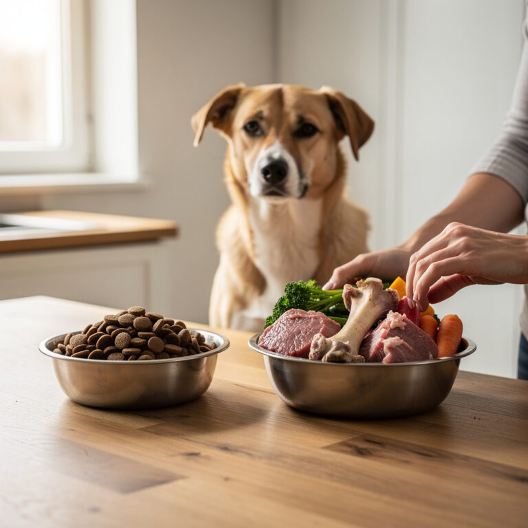 Comment gérer la transition croquettes vers BARF ?