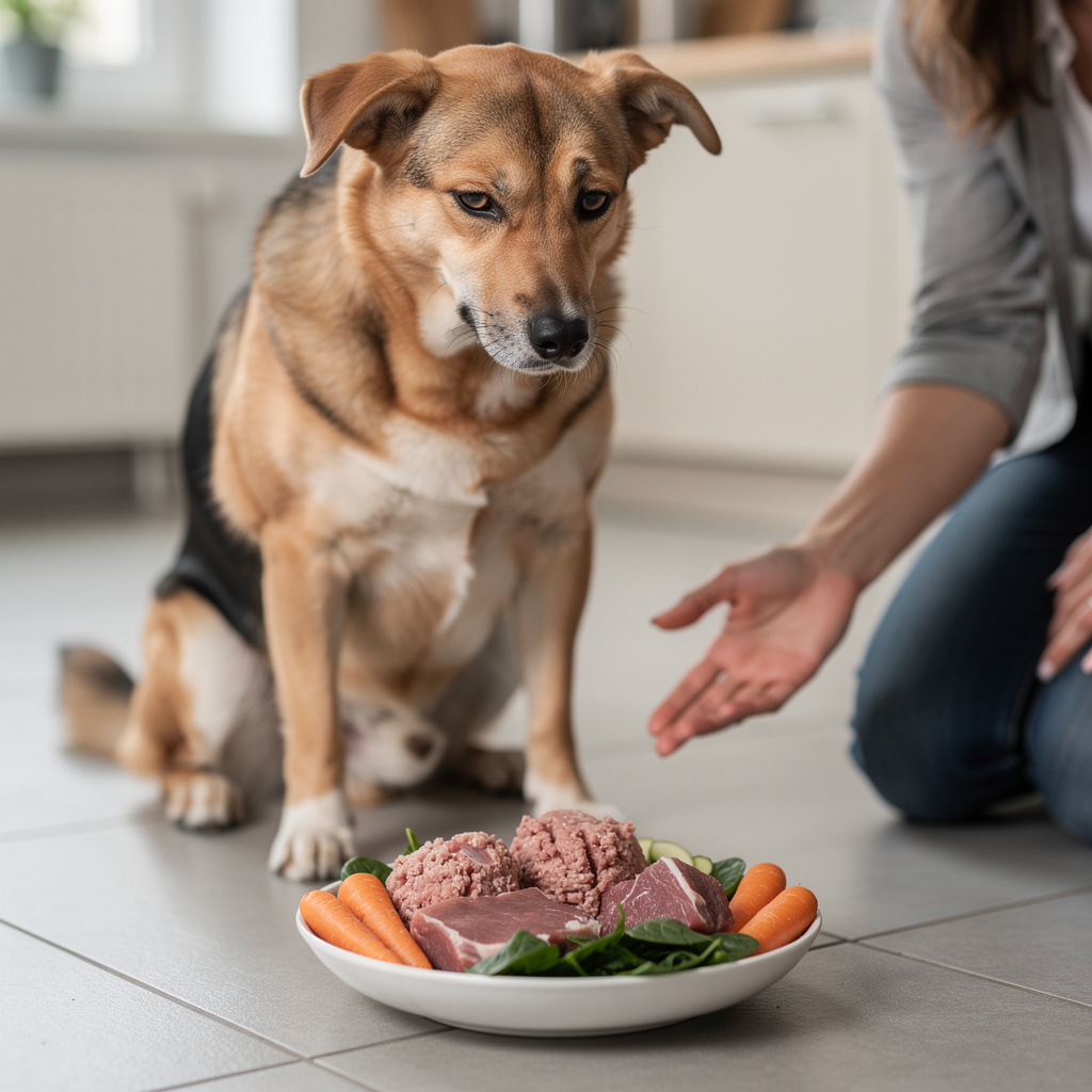 Que faire si mon chien refuse de manger du BARF ?